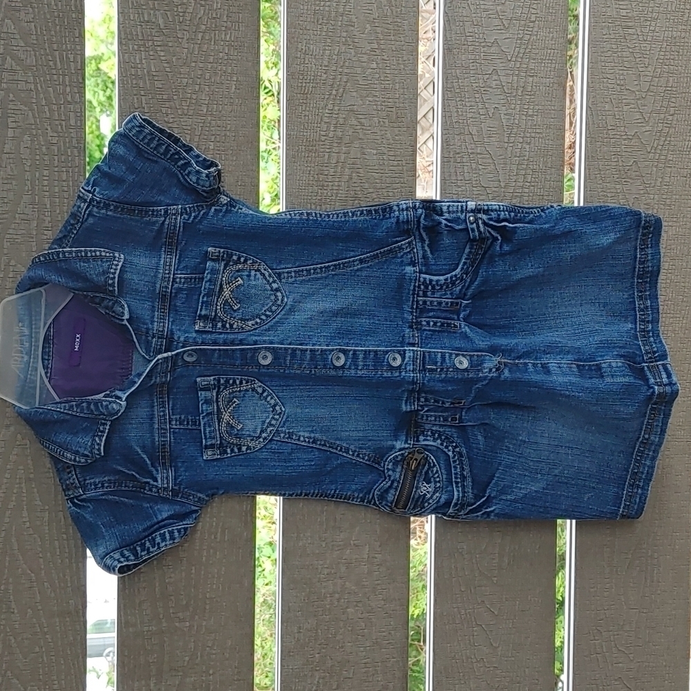 Mexx kids girls Jean dress size‎ 8Y blue denim